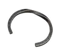 Herren Frauen Viking Rune Armreif - Nordic Elder Futhark Runen Open Edelstahl Manschette Armband - Mittelalter Vintage Heavy Metal Einstellbare Twisted Armband Schmuck, One Size, Metall, agate