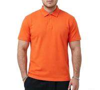 Herren für Polo Shirt Kurzarm Atmungsaktiv Einfarbig Business Casual | Herren-Polo-Kurzarmhemd mit Revers, unifarben, atmungsaktiv, Knopfverschluss, Arbeits-Oberteil