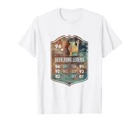 Herren Funny Beer Pong Bierpong Wappen Legende Meister König lustig T-Shirt