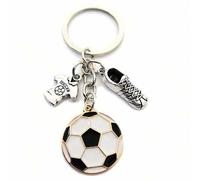 Herren Fußballspieler Schlüsselanhänger, Fußballschuh Schlüsselanhänger, kreatives Weihnachtsgeschenk für den Freund, Taschenzubehör, Schlüsselband, A