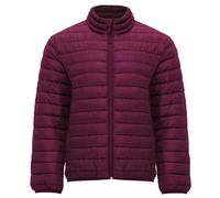 Herren gefütterte Steppjacke Finland aus Polyester Pflaumenrot M