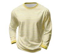 Herren Gestreift Langarm T-Shirt Rundhals Atmungsaktiv Ringelshirt Karneval Tshirt Russisches Marine Langarmshirt Sommer Oberteile Bequeme Freizeitshirts Alltag, Geschenke
