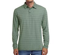 Herren gestreiftes Langarm-Poloshirt Revers-T-Shirt Herren-Poloshirt Kurz/Langarm Lässig Slim-Fit Basic Design Streifen Baumwollhemden Herren Freizeit-Oberteile Golf T-Shirt Poloshirts