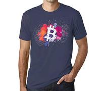 Herren Grafik T-Shirt - I Accept Bitcoin Millionaire BTC HODL Crypto - Öko-Verantwortlich Vintage Jahrgang Kurzarm Lustige Druck Geburtstag Geschenk Mann Denim XXL