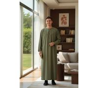 Herren grün Ramadan Eid marokkanische Jubba Robe Kaftan Djellaba Thobe LFS -TT-008 60