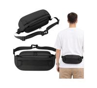 Herren Gürteltasche Hüfttasche Schwarz - Verstellbare Sporttasche
