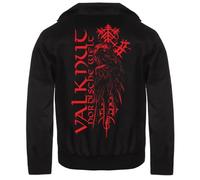 Herren Harrington Jacke Valknut Nordischer Rabe walhalla Asenheil Wikinger