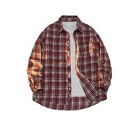 Herren Hemd Mit Revers Und Taschenknopf, Sweatjacke Kariert Langärmelig, Strickjacke Lässige Modische Cardigan Stilvoller Slim Fit Tshirt Leicht Und Bequem Langarmshirt Klassisch Aus Hochwertiger