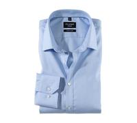 OLYMP Hemd No. Six Super Slim Langarm Baumwoll-Stretch kariert bleu/weiß Gr. 42