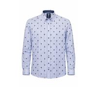 Herren Hemd Riviera Stripe 1 Weiß 51/52