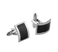 Herren Hemden Cufflins Schwarz Quadratische Knöpfe Klassische Manschettenknöpfe Hochzeit Party Manschettenknopf