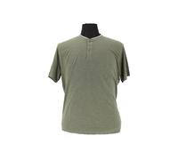Herren Henley T-Shirt olivgrün große Größen ? Kurzarm Shirt mit Knopfleiste 5XL