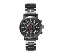 Herren Holzuhr Chronograph 5ATM Wasserdicht: Elegante Herren Armbanduhr Quarz mit Holz & Edelstahl Armband für Alltag Wandern Joggen - Weihnachten Geburtstag Geschenkideen für Ehemann Vater Sohn