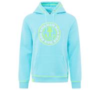 Herren Hoodie Anker & Moin Zwillingsherz türkis/neon grün- in fünf Größen XXL