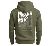 Herren Hoodie Backprint Outdoor Expedition Motiv Kapuzen-Pullover Männer Fashion Streetstyle - Expedition oliv 3XL