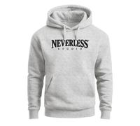 Herren Hoodie Frontprint Studio College Logo Vintage - Neverless Studio grau XL
