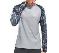 Herren Hoodie Hemd Leichte Komfortabel Atmungsaktiv Langarmhemd Klassisch All-Match Casual Mode Shirt A-Grey 4XL