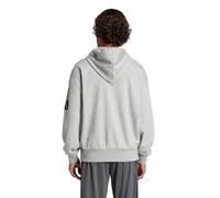 Adidas Hoodie Essentials Loose-Fit 3-Streifen Logo JF3591 Herren Mittelgrau/Schwarz XL