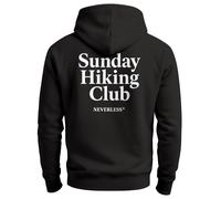 Herren Hoodie mit Backprint - Sunday Hiking Club - Sunday Hiking Club schwarz slim-fit 3XL