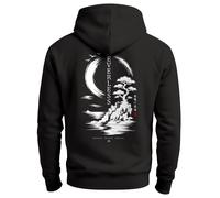 Herren Hoodie mit Spirit of Japan-Rückenprint - Regular Fit - Spirit of Japan schwarz slim-fit 4XL