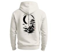 Herren Hoodie mit Spirit of Japan-Rückenprint - Regular Fit - Spirit of Japan urban grey slim-fit XXL