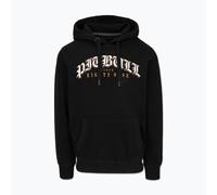 Herren Hoodie Pitbull Tattoo Hooded black