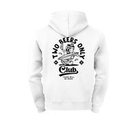 Herren Hoodie Two Beers Only Club | Kapuzensweatshirt mit Bier-Motiv Fun Design Streetstyle