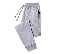 Herren Hose Warme Jogginghose Winter Fleece Hose Sherpa gefütterte Trainingshose Männer Thermohose Sporthose mit Taschen Herren Sweathose Thermo Mode Winterhose Atmungsaktiv Freizeithose