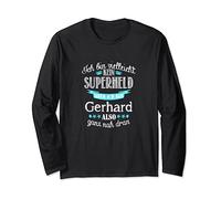 Herren Ich bin kein Superheld - ich bin Gerhard Langarmshirt