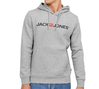 Jack & Jones Logo Kapuzenpullover XL Light Grey Melange (Herstellerartikelnummer: 12137054-LightGreyMelange-XL)