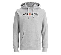 Jack & Jones Kapuzensweatshirt »Logo Hoodie Oldschool«, hellgrau-meliert