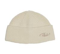 Herren Jack & Jones Gerippte Mütze | Kurze Winter Beanie Kopfbedeckung | Hipster Recycelt JACAIR, Größen:One Size, Farben:Beige