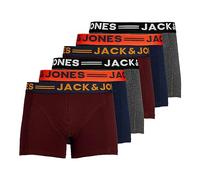 Jack & Jones Trunks Lichfield 3er-Pack mit Kontrastbund granatrot XL
