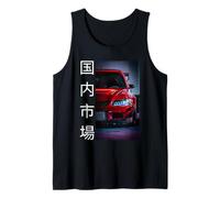 Herren JDM Legend Drift Racing getuntes rotes Auto, japanischer Inlandsmarkt Tank Top