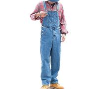 Herren Jeans Jeans Latzhose Arbeit Lätzchen Herren Vintage Chic Overalls Cargo Loose Fit Streifen Arbeitskleidung Jumpsuits