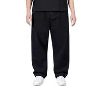 Herren Jeans Übergröße Jeanshose Weites Bein Straight Arbeitshose Oversize Stretch Cargohose Baggy Jeanshosen Hohe Taille Denim Freizeithose Basic Washed Sommerhose Sommer Sommerjeans Trekkinghose