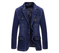 Herren Jeansjacke Jacke Jeans Sakko Winterjacke Slim Fit Denim Blazer Übergangsjacke Herbstjacke Vintage Herrenjacke Winter Übergangs Denim Bikerjacke Jeansjacken Freizeitjacke für Wandern