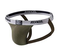 Herren Jocks Men String Tanga Jocks Stretch Tanga Slip Männer Unterhosen Jockstraps Sport Tangaslip Atmungsaktiv Sportunterwäsche Armeegrün M