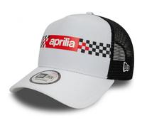 Herren-Kappe New Era 9FORTY AFRAME TRUCKER CHECKER PRINT APRILIA weiß 60435563