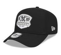 Herren-Kappe New Era 9FORTY EFRAME PATCH schwarz 60424836