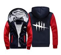 Herren Kapuzenpullover Jacke Pullover für Dead Daylight Camouflage Hoodie Casual Sweatshirt Warm Hooded Jacket Stitching Long Sleeve Zip Tops-B||L