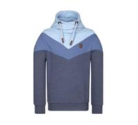 Herren Kapuzenpullover Naketano Kifferboarder Hoodie, Indigo Blue Melange, Gr. XXL