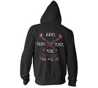 Herren Kapuzenpullover Zipper Walking, Dead Eeny Meeny Miny Moe... You Are it ! Negan