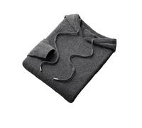 Herren Kaschmir Hoodie Merino Wolle Strick Sweatshirt Winter Casual Große Top, Dunkelgrau9, XXL