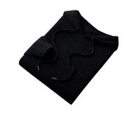 Herren Kaschmir Hoodie Merino Wolle Strick Sweatshirt Winter Casual Große Top, Schwarz , XXL
