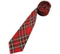 Herren-Krawatte, Schottenkaro, Royal Stewart, Rot