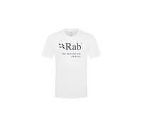 herren kurzarm t shirt rab stance mountain weis M
