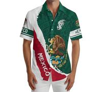 Herren Kurzarmhemd mit lustigem Print Button Down Sommerhemd für Bowling und Freizeit modisches Herren Hemd