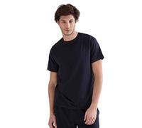 True North Herren Kurzarmshirt aus Bio-Baumwolle Rundhalsausschnitt T-Shirt T2100 schwarz L