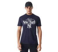 Herren-Kurzarmshirt New Era MLB NY GRAPHIC TABLE TEE NEW YORK YANKEES blau 60578582 - L